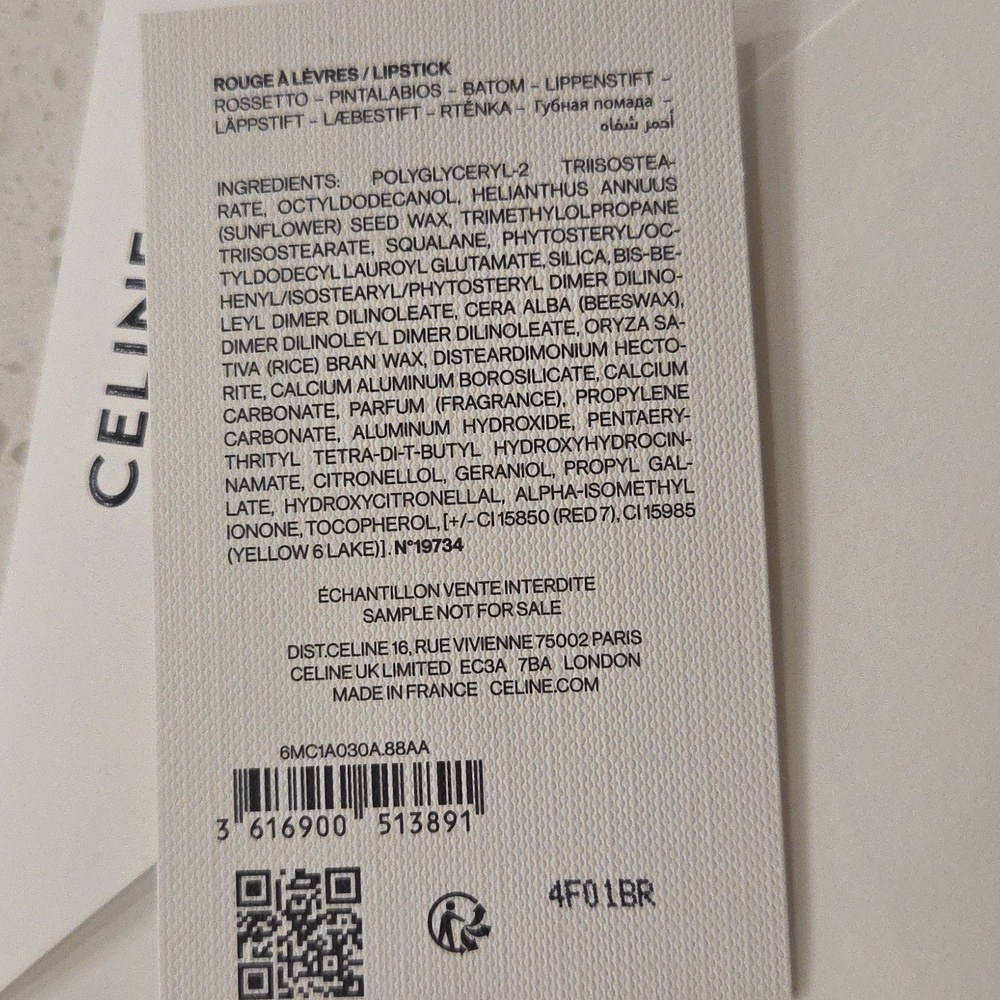 NWT- Celine Rouge Triomphe Lipstick - Picture 3 of 3